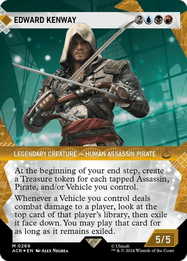 Edward Kenway (Showcase) (Textured Foil) [Universes Beyond: Assassin's Creed] 269