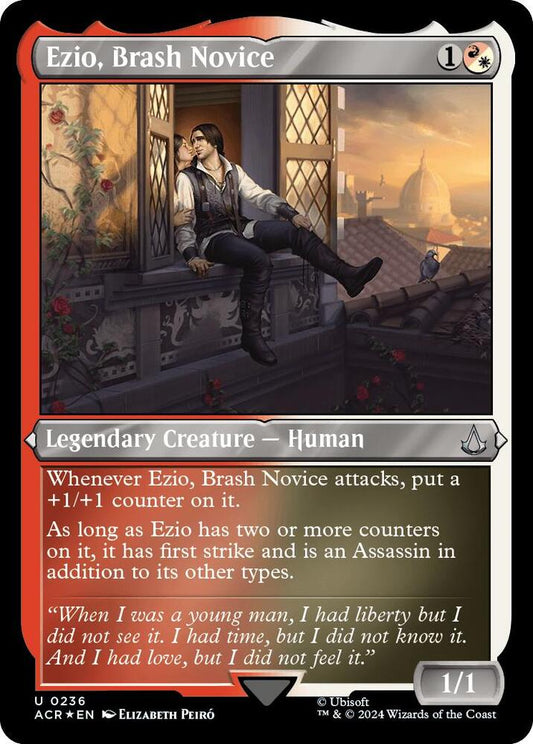 Ezio, Brash Novice (Foil Etched) [Universes Beyond: Assassin's Creed] 236