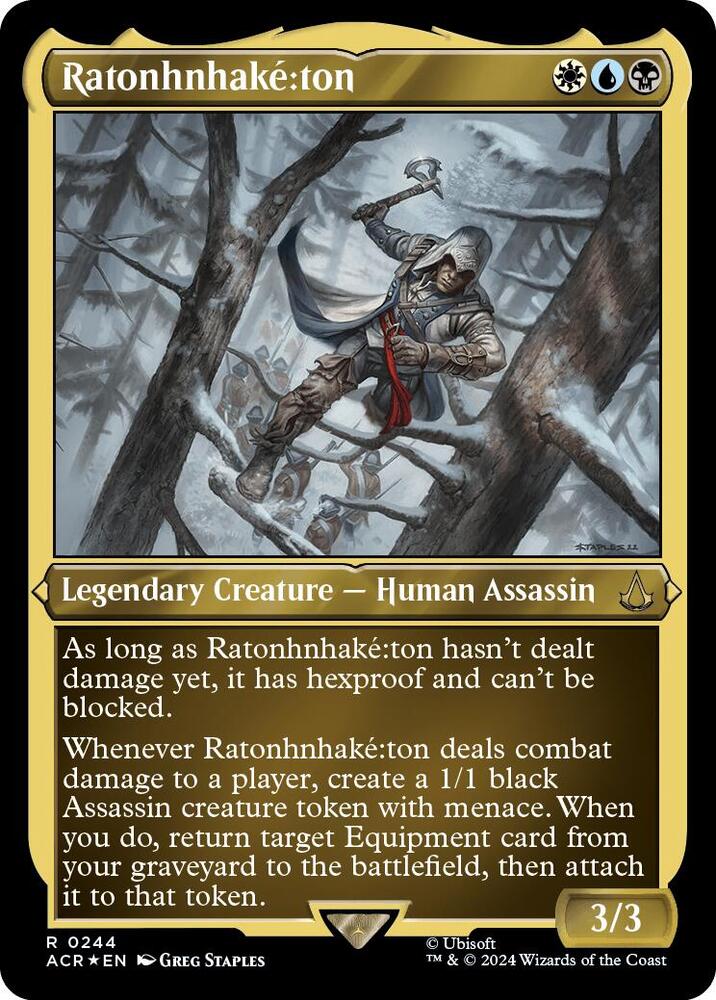 Ratonhnhake:ton (Foil Etched) [Universes Beyond: Assassin's Creed] 244