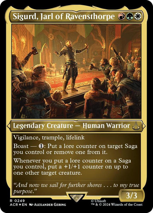 Sigurd, Jarl of Ravensthorpe (Foil Etched) [Universes Beyond: Assassin's Creed] 249
