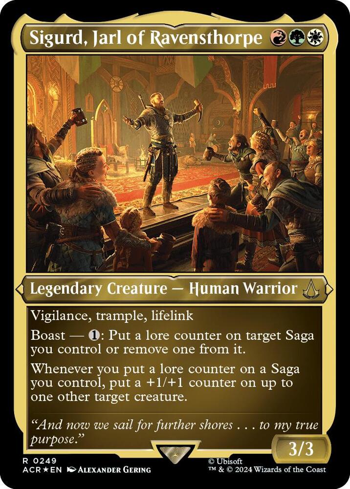 Sigurd, Jarl of Ravensthorpe (Foil Etched) [Universes Beyond: Assassin's Creed] 249