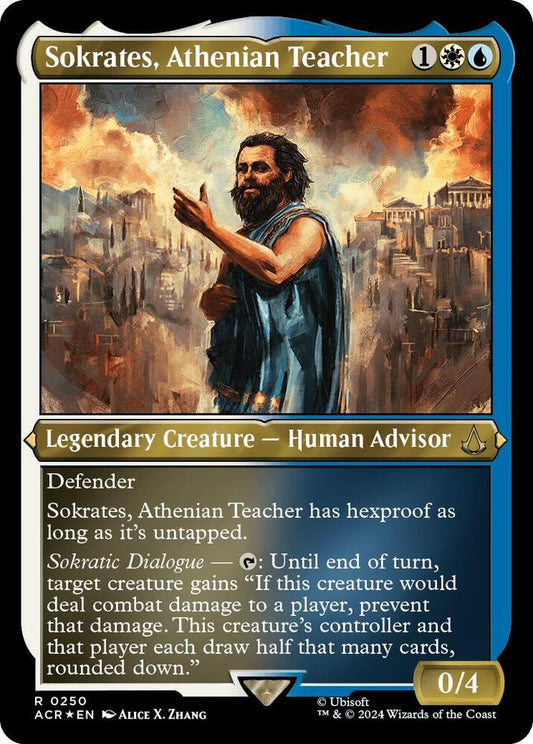 Sokrates, Athenian Teacher (Foil Etched) [Universes Beyond: Assassin's Creed] 250