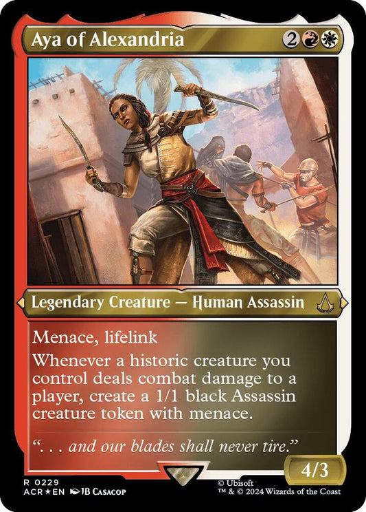 Aya of Alexandria (Foil Etched) [Universes Beyond: Assassin's Creed] 229