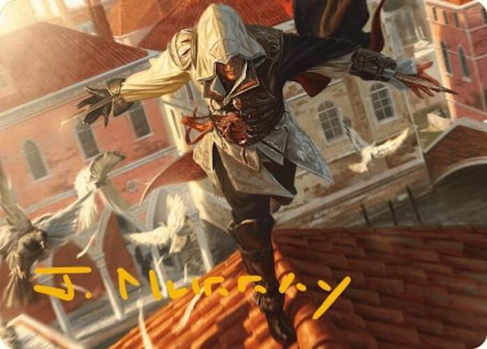 Ezio, Blade of Vengeance Art Card (Gold-Stamped Signature) [Art Series: Universes Beyond: Assassin's Creed] 19
