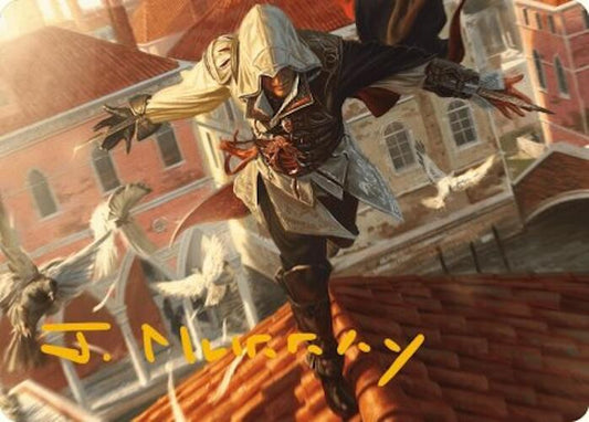 Ezio, Blade of Vengeance Art Card (Gold-Stamped Signature) [Art Series: Universes Beyond: Assassin's Creed] 19