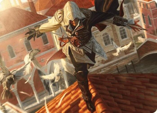 Ezio, Blade of Vengeance Art Card [Art Series: Universes Beyond: Assassin's Creed] 19