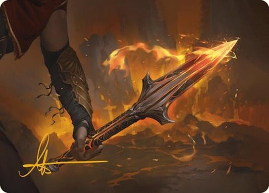 The Spear of Leonidas Art Card (Gold-Stamped Signature) [Art Series: Universes Beyond: Assassin's Creed] 4