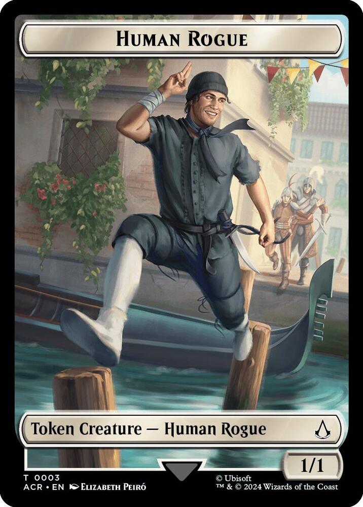 Human Rogue Token [Universes Beyond: Assassin's Creed] 3