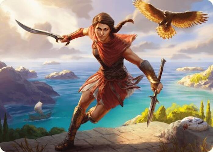 Kassandra, Eagle Bearer Art Card [Art Series: Universes Beyond: Assassin's Creed] 6