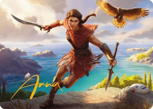 Kassandra, Eagle Bearer Art Card (Gold-Stamped Signature) [Art Series: Universes Beyond: Assassin's Creed] 6