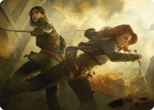 Mary Read and Anne Bonny Art Card [Art Series: Universes Beyond: Assassin's Creed] 7