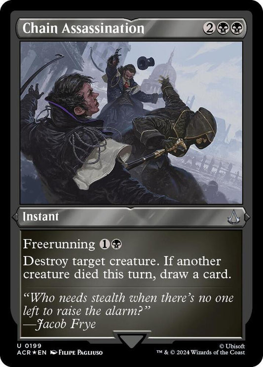 Chain Assassination (Foil Etched) [Universes Beyond: Assassin's Creed] 199