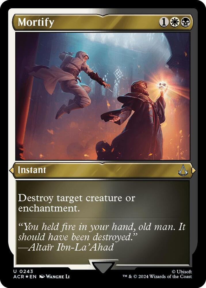 Mortify (Foil Etched) [Universes Beyond: Assassin's Creed] 243