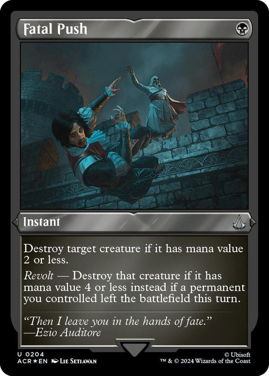 Fatal Push (Foil Etched) [Universes Beyond: Assassin's Creed] 204