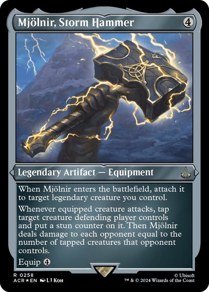 Mjolnir, Storm Hammer (Foil Etched) [Universes Beyond: Assassin's Creed] 258