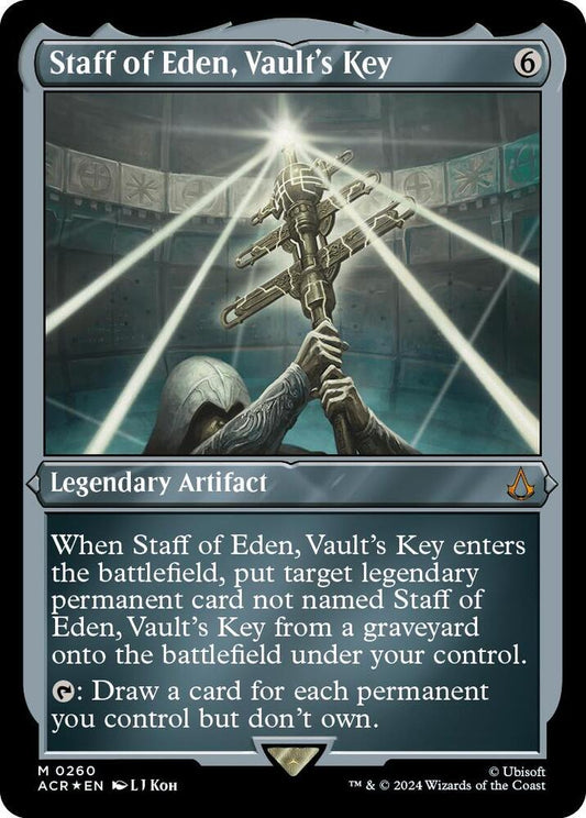 Staff of Eden, Vault's Key (Foil Etched) [Universes Beyond: Assassin's Creed] 260