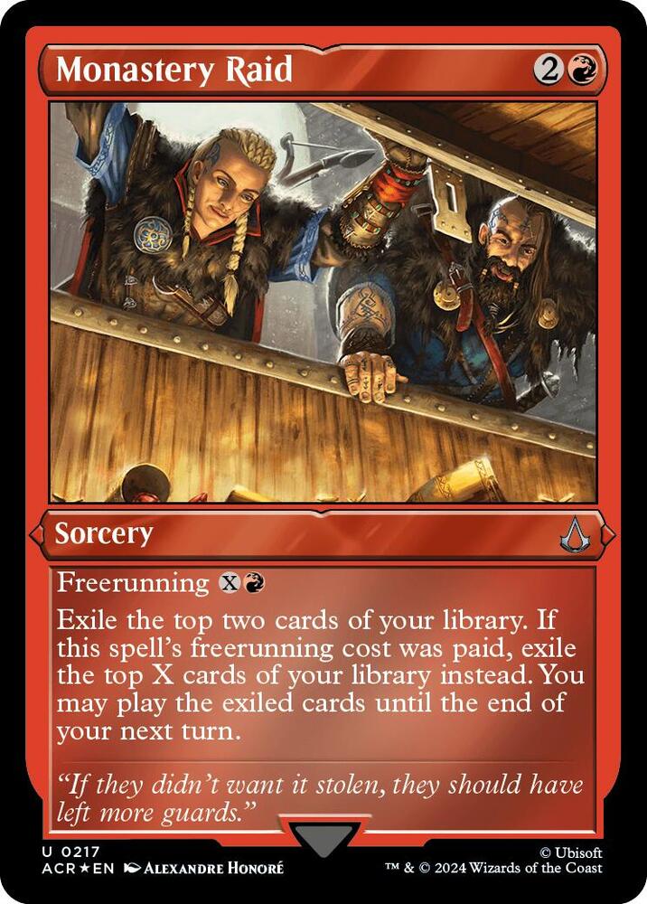 Monastery Raid (Foil Etched) [Universes Beyond: Assassin's Creed] 217