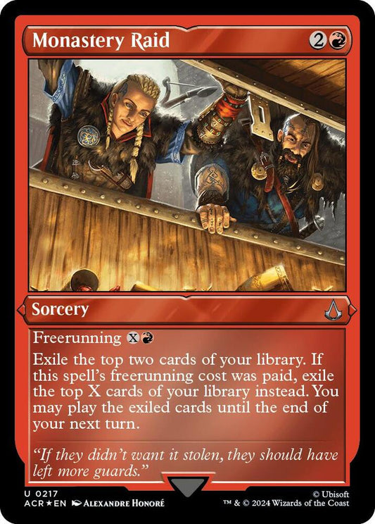 Monastery Raid (Foil Etched) [Universes Beyond: Assassin's Creed] 217