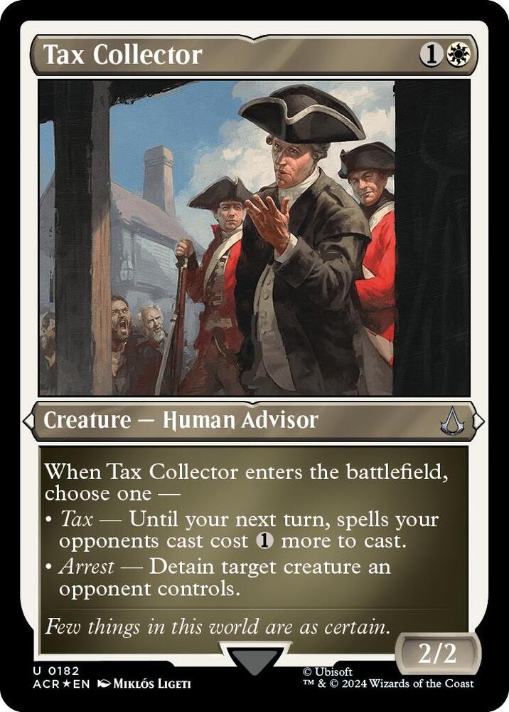 Tax Collector (Foil Etched) [Universes Beyond: Assassin's Creed] 182