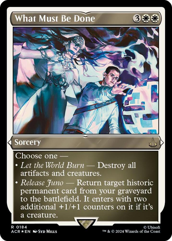 What Must Be Done (Foil Etched) [Universes Beyond: Assassin's Creed] 184