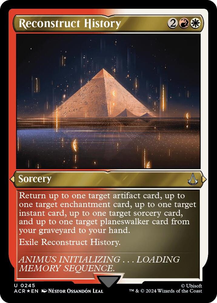 Reconstruct History (Foil Etched) [Universes Beyond: Assassin's Creed] 245