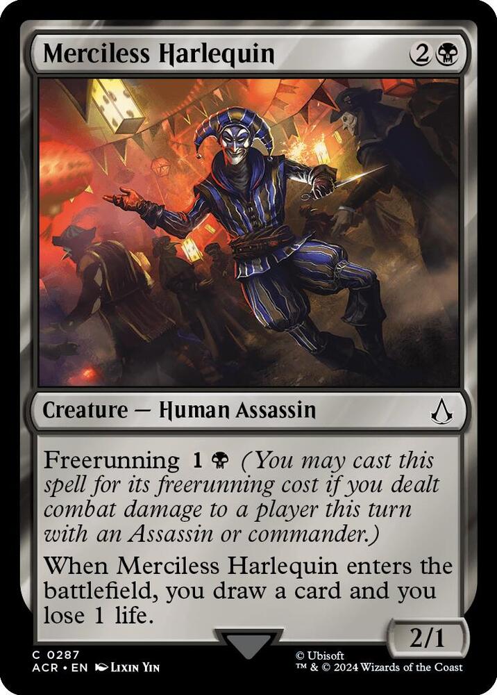 Merciless Harlequin [Universes Beyond: Assassin's Creed] 287