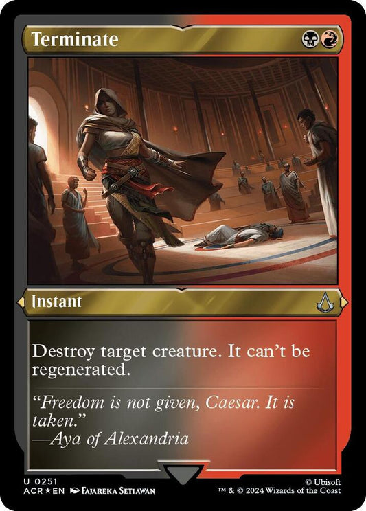 Terminate (Foil Etched) [Universes Beyond: Assassin's Creed] 251