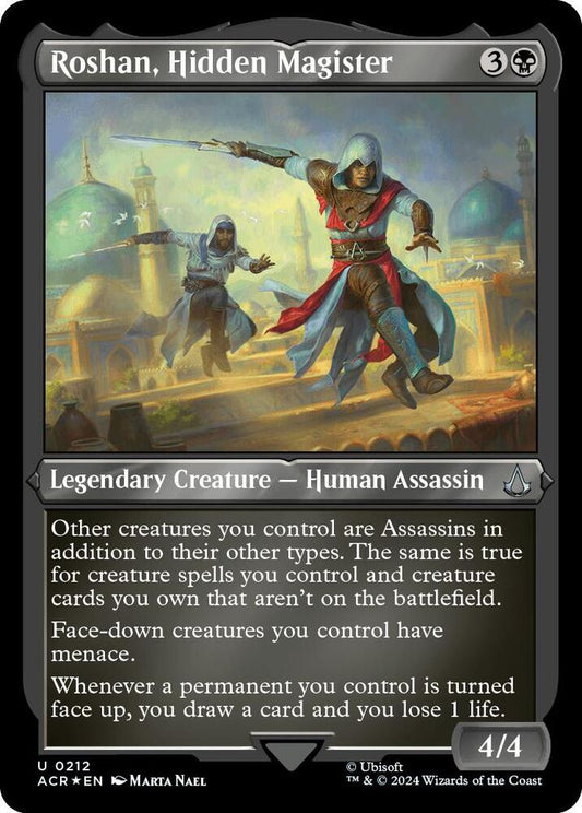 Roshan, Hidden Magister (Foil Etched) [Universes Beyond: Assassin's Creed] 212