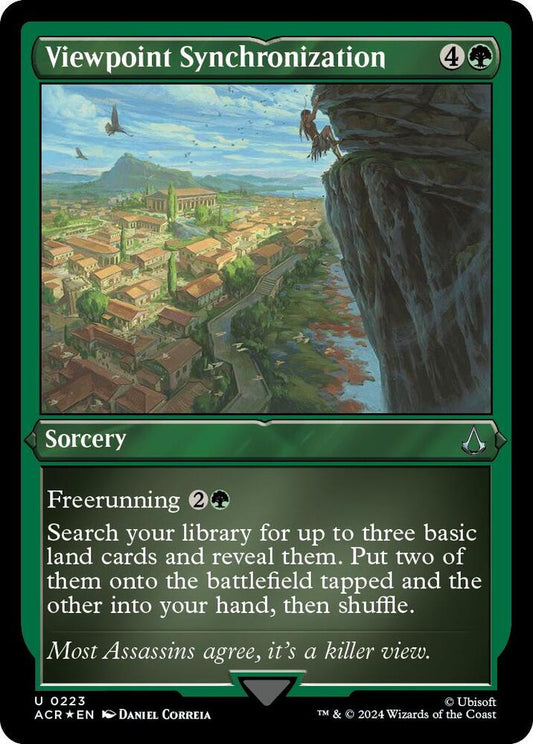 Viewpoint Synchronization (Foil Etched) [Universes Beyond: Assassin's Creed] 223