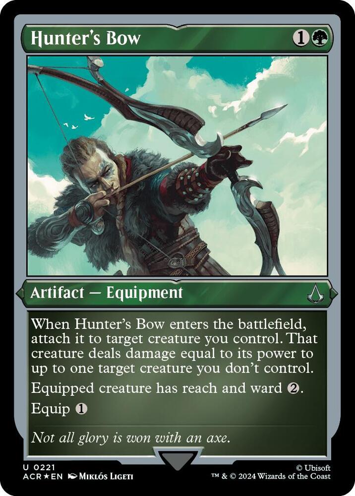 Hunter's Bow (Foil Etched) [Universes Beyond: Assassin's Creed] 221