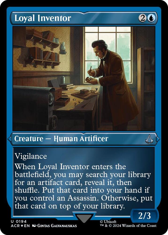Loyal Inventor (Foil Etched) [Universes Beyond: Assassin's Creed] 194