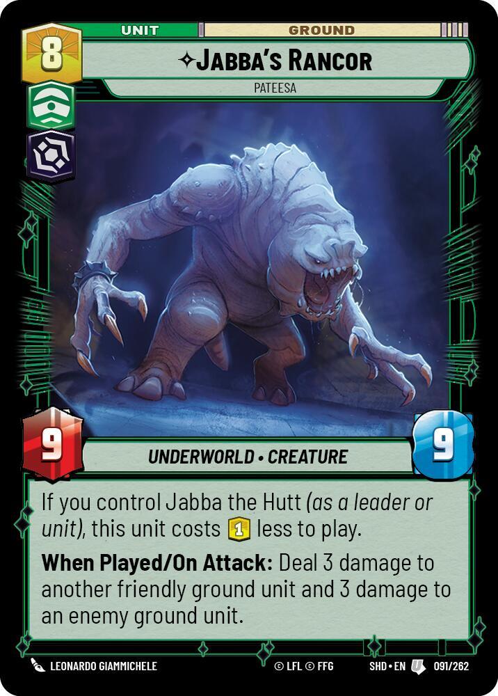 Jabba's Rancor - Pateesa [Shadows of the Galaxy] 091/262