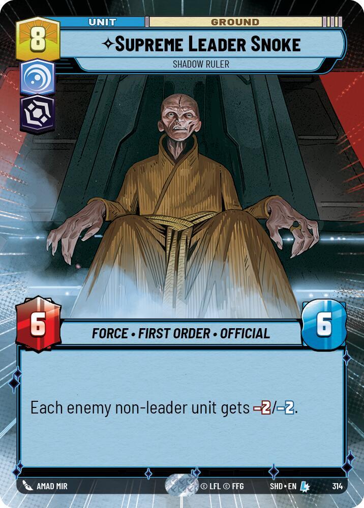 Supreme Leader Snoke - Shadow Ruler (Hyperspace) [Shadows of the Galaxy] 314