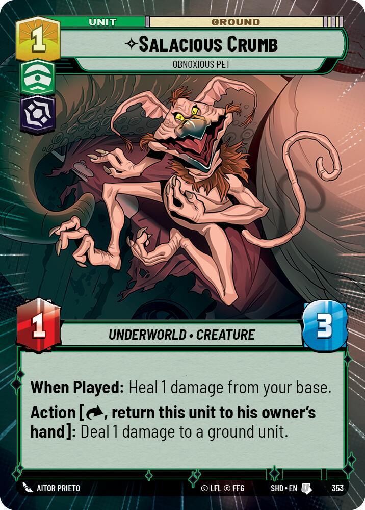 Salacious Crumb - Obnoxious Pet (Hyperspace) [Shadows of the Galaxy] 353