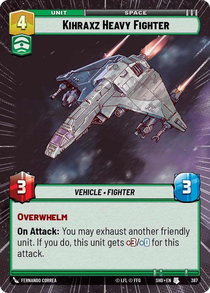Kihraxz Heavy Fighter (Hyperspace) [Shadows of the Galaxy] 387