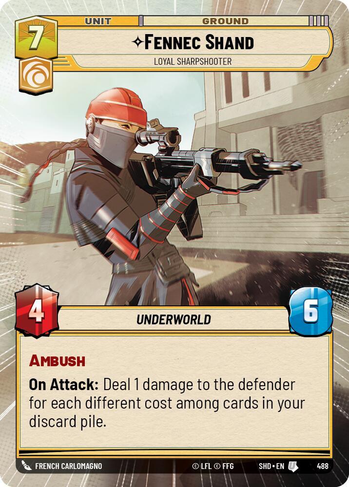Fennec Shand - Loyal Sharpshooter (Hyperspace) [Shadows of the Galaxy] 488