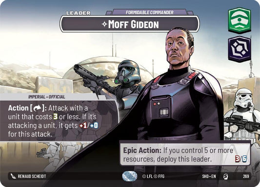 Moff Gideon - Formidable Commander (Showcase) [Shadows of the Galaxy] 269