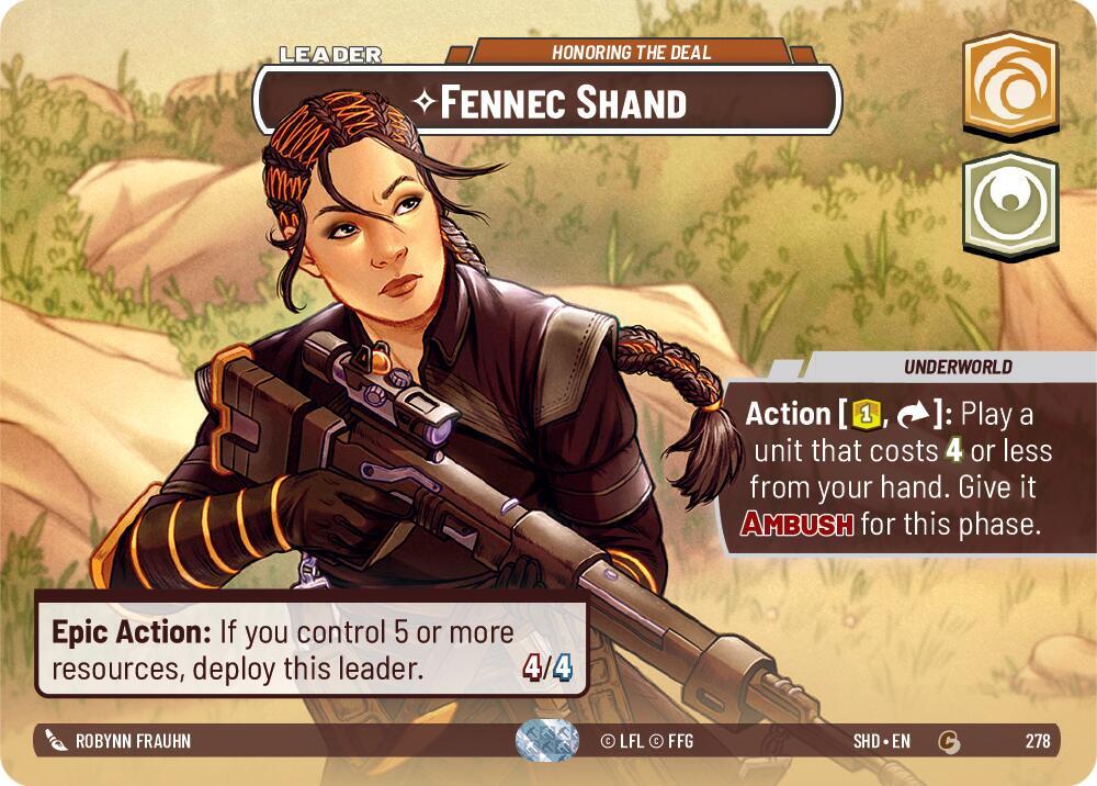 Fennec Shand - Honoring the Deal (Showcase) [Shadows of the Galaxy] 278