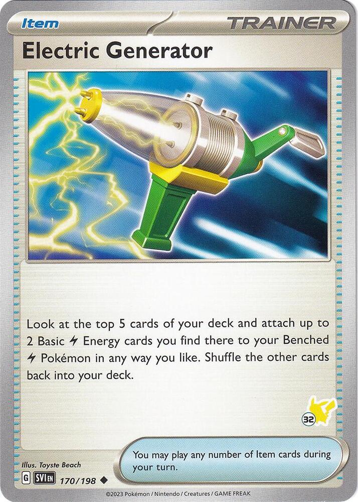 Electric Generator - Pikachu 32 [Battle Academy 2024] 170/198
