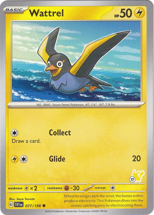 Wattrel - Pikachu 17 [Battle Academy 2024] 077/193