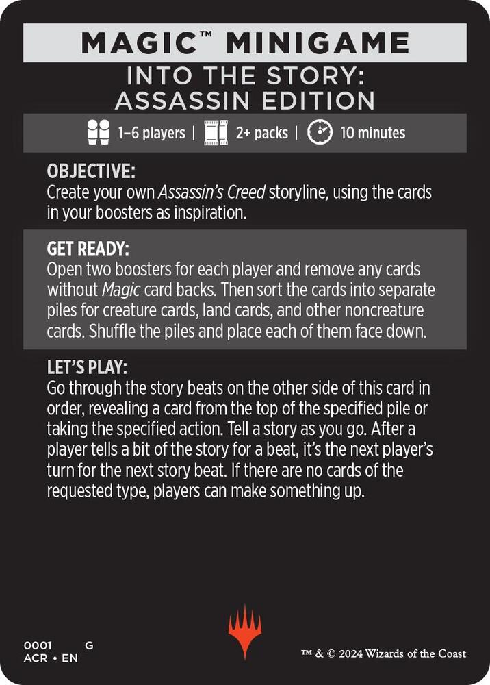 Magic Minigame: Into The Story: Assassin Edition [Universes Beyond: Assassin's Creed] 1