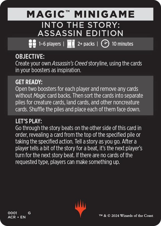 Magic Minigame: Into The Story: Assassin Edition [Universes Beyond: Assassin's Creed] 1
