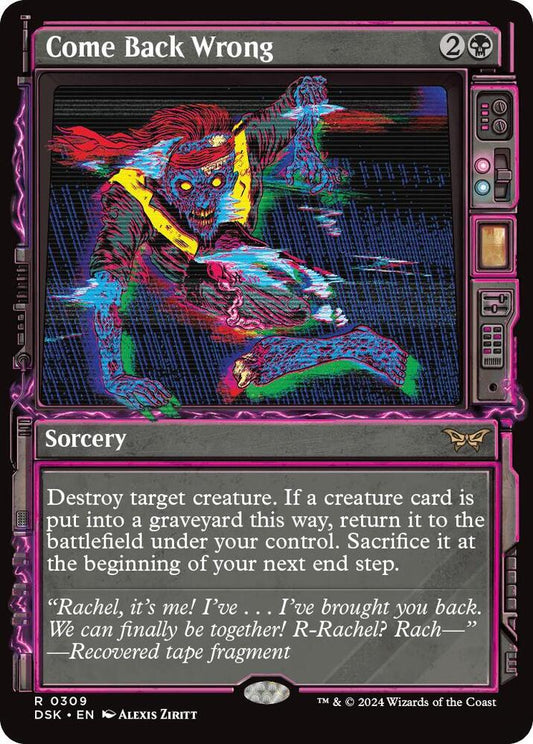 Come Back Wrong (Showcase) [Duskmourn: House of Horror] 309