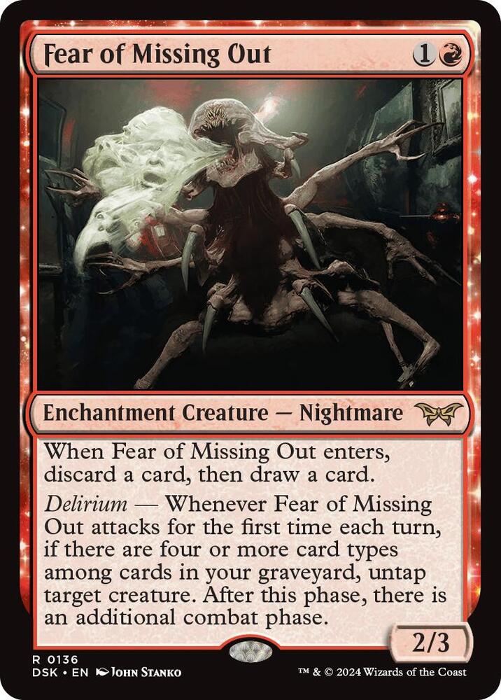 Fear of Missing Out [Duskmourn: House of Horror] 136