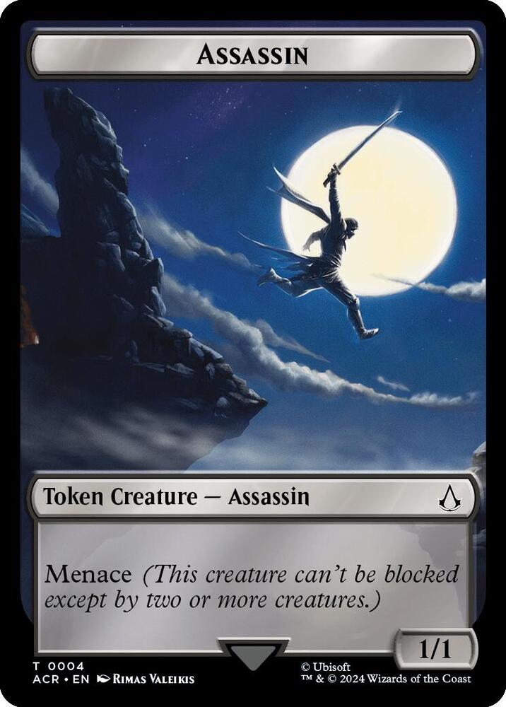 Assassin // Copy Double-Sided Token [Universes Beyond: Assassin's Creed] 4 // 1