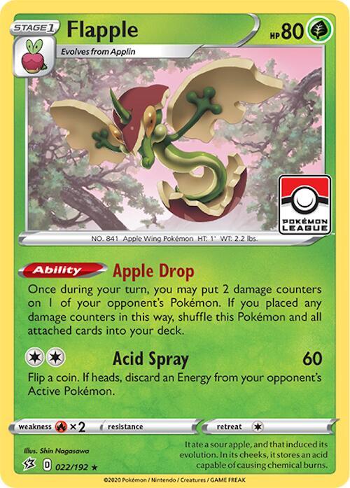 Flapple - 022/192 (League Promo) [League & Championship Cards] 022/192