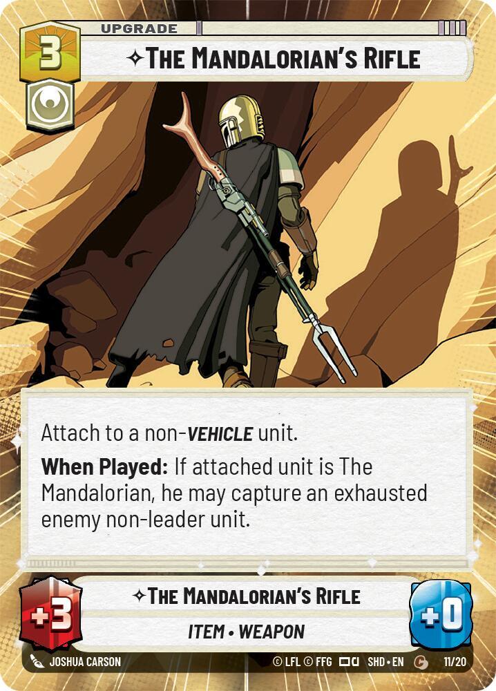 The Mandalorian's Rifle (Hyperspace) [Shadows of the Galaxy: Weekly Play Promos] 11/20
