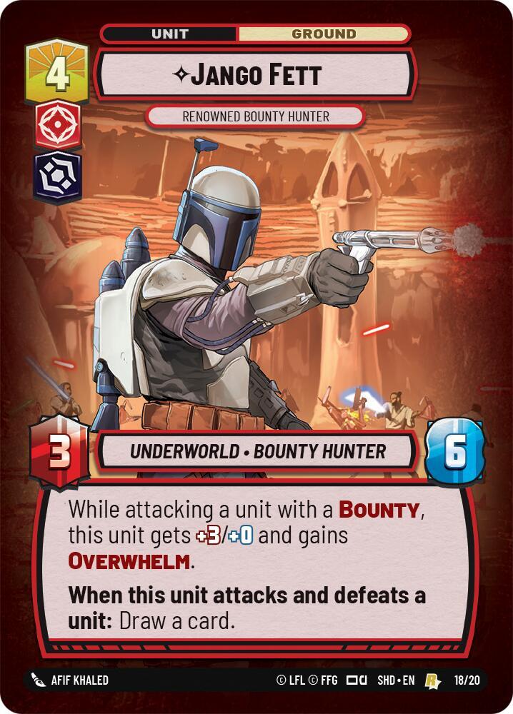 Jango Fett - Renowned Bounty Hunter [Shadows of the Galaxy: Weekly Play Promos] 18/20
