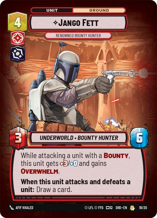 Jango Fett - Renowned Bounty Hunter [Shadows of the Galaxy: Weekly Play Promos] 18/20