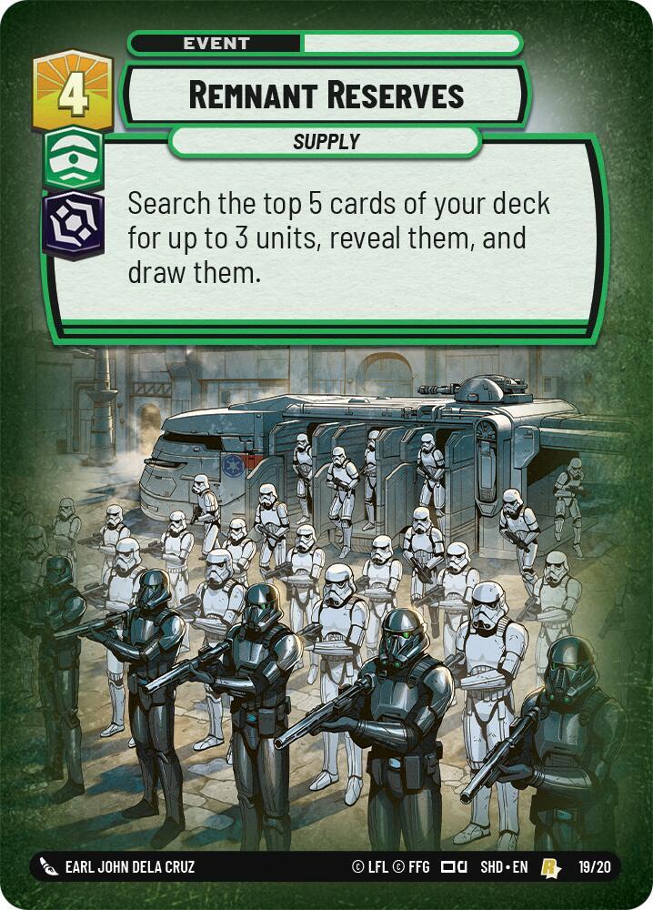 Remnant Reserves [Shadows of the Galaxy: Weekly Play Promos] 19/20